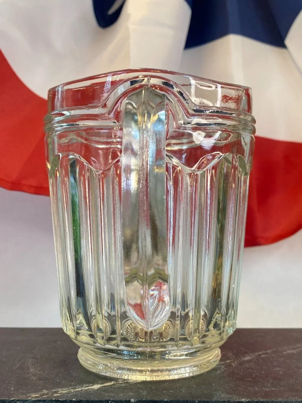 Vintage 1930's Anchor Hocking Colonial Glass Large Creamer/Small Juice Pitcher